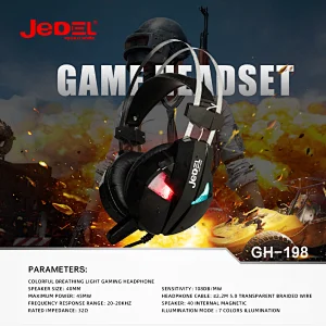 Colorful breathing light Gaming headphone