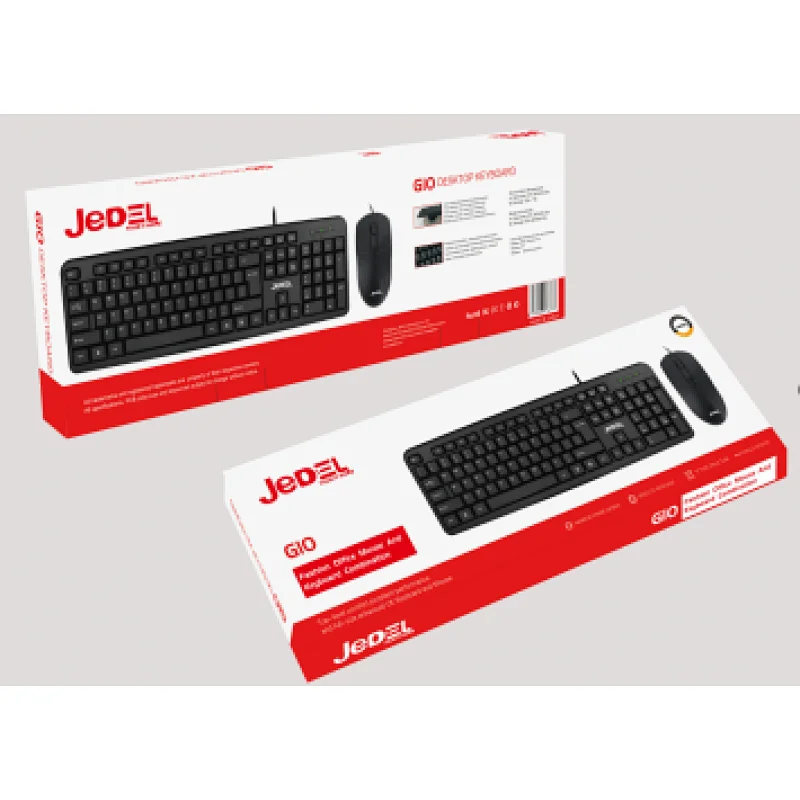 Wired keyboard and mouse combo