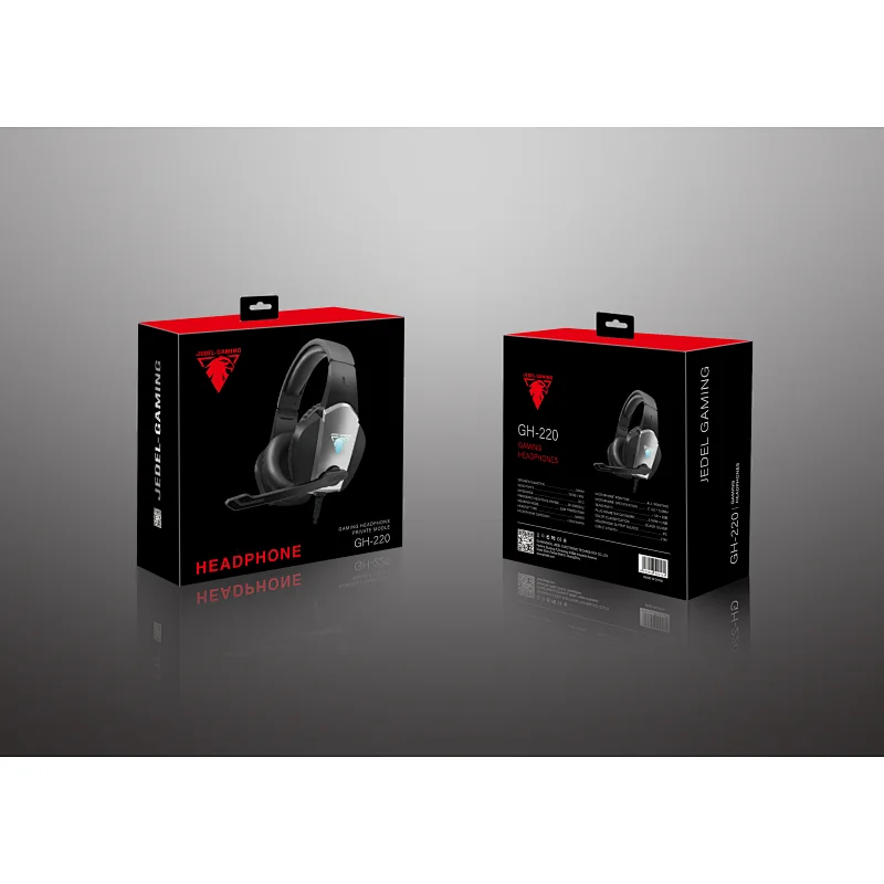 wired gaming LED light headphone