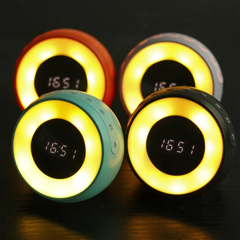 Bluetooth speaker with colorful lighting