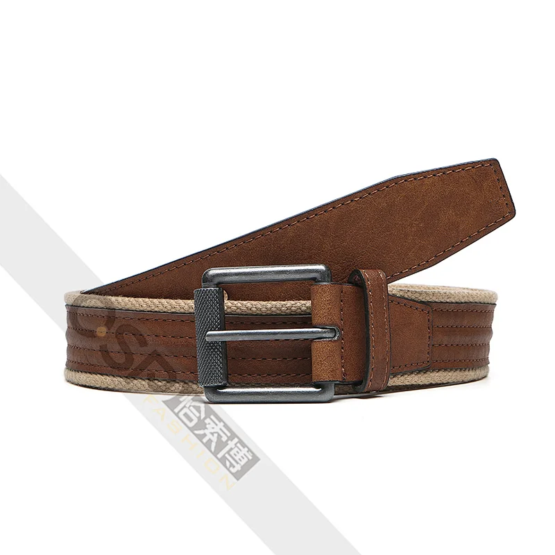 Men's classic belt with roller buckle