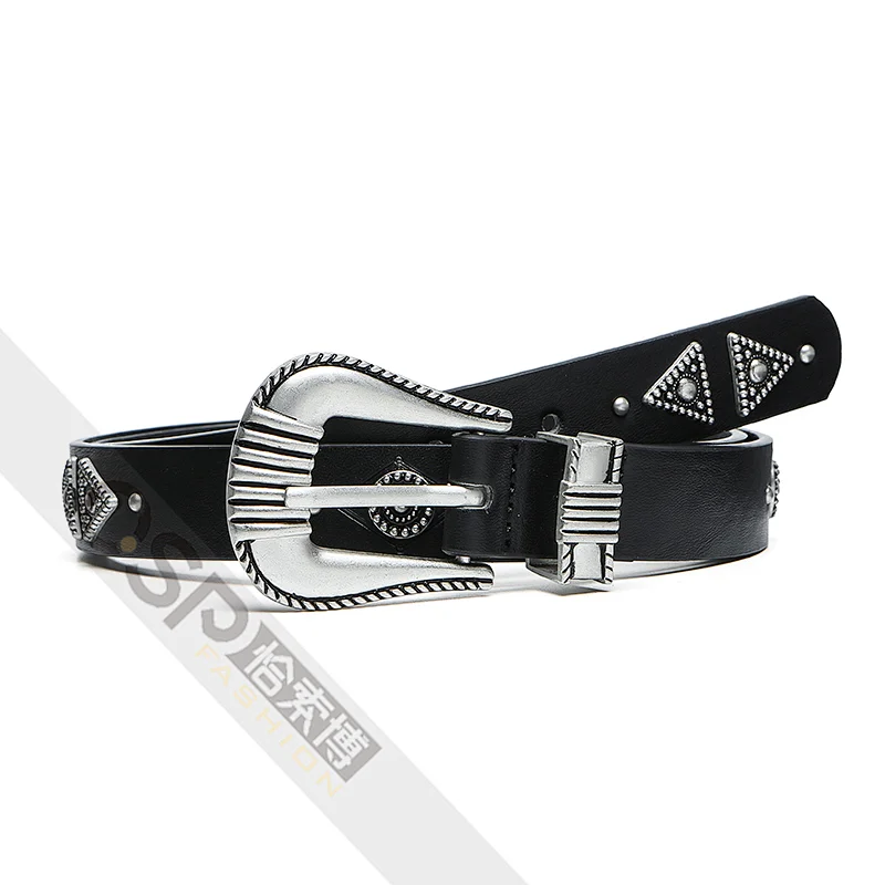 Classic Waist Belt Studded Western Belt