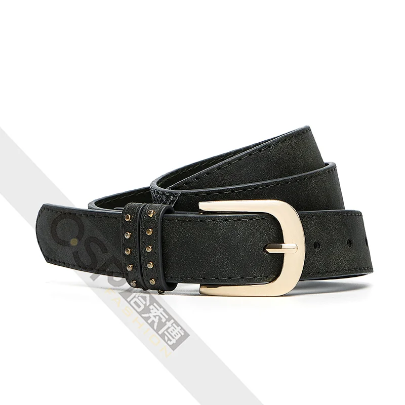 Ladies' jeans belt snake Pu belt,loop with rivet,Snakeskin Print Belt