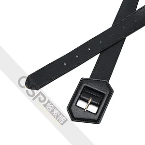 Simple Women belt with  Covered Buckle
