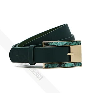 Resin buckle belt simple lady's belt for