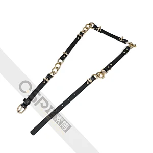 pu ladies belt splice chain belt