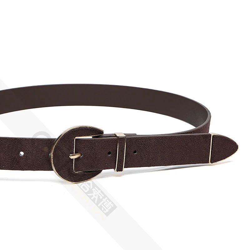 Classic Belt Simple Casual Personality Women Belt with metal  loops