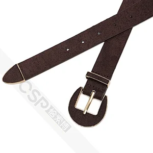 Classic Belt Simple Casual Personality Women Belt with metal  loops