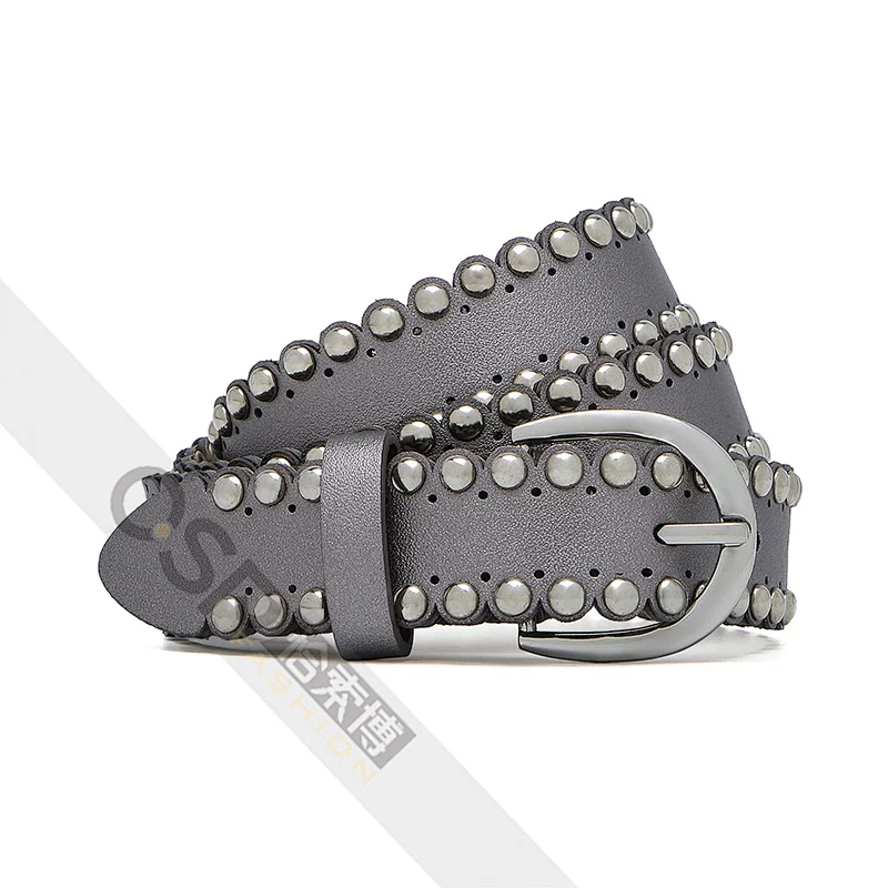Waist belt with studs for Jeans Dresses Fashion Waist Belt