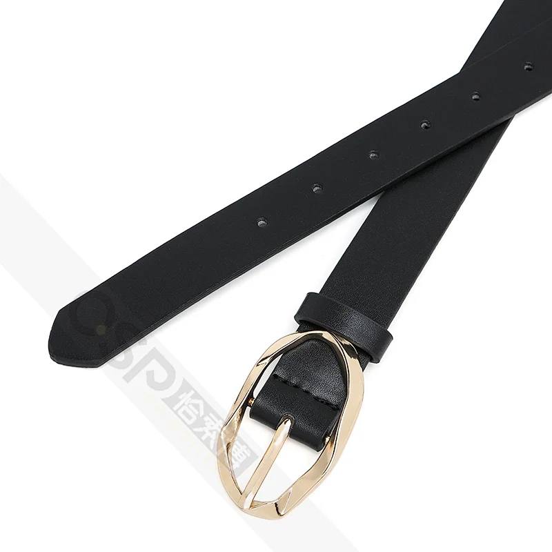 Women Belts For Dress Irregular Buckle PU Belts