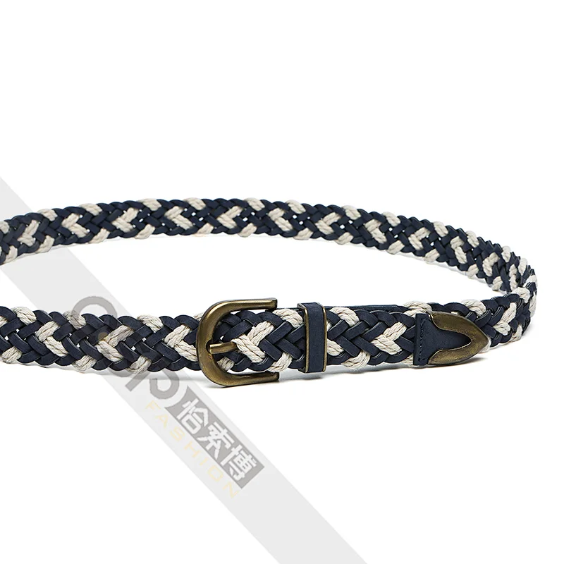 Multicolored Braided High Quality Belt for women