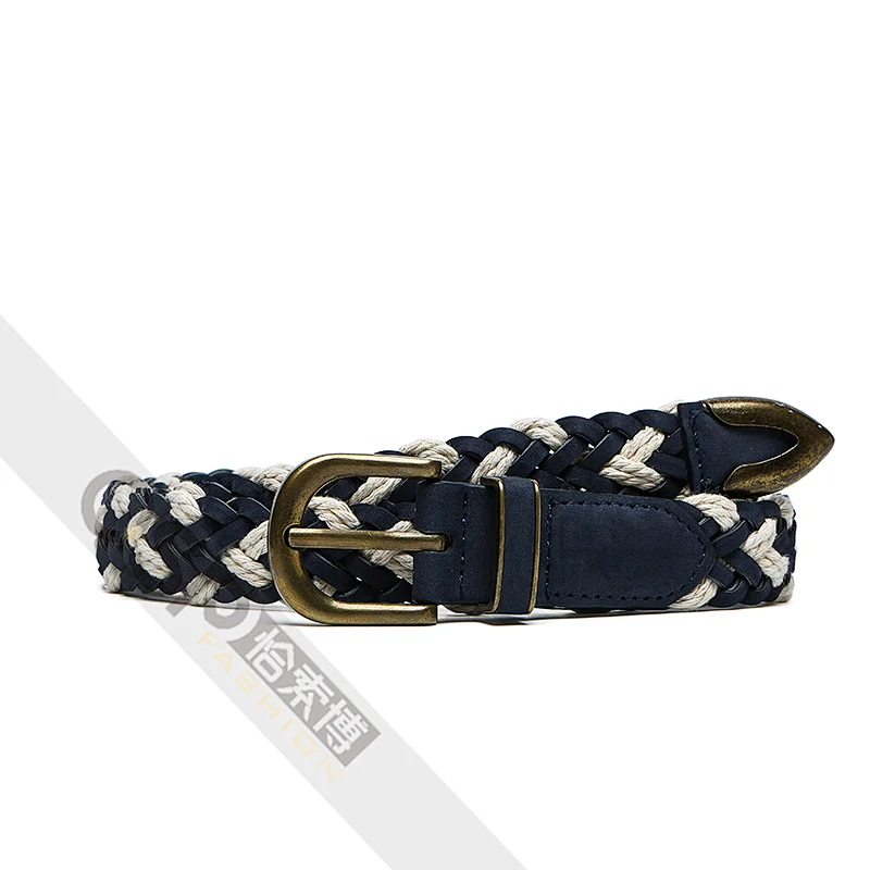Multicolored Braided High Quality Belt for women