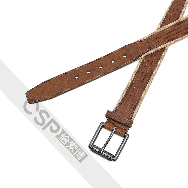 Men's classic belt with roller buckle