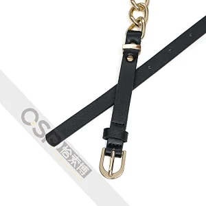 pu ladies belt splice chain belt