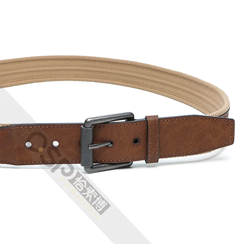 Men's classic belt with roller buckle