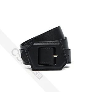 Simple Women belt with  Covered Buckle