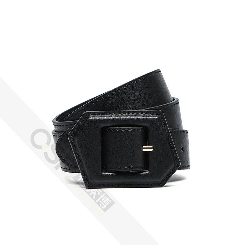Simple Women belt with  Covered Buckle
