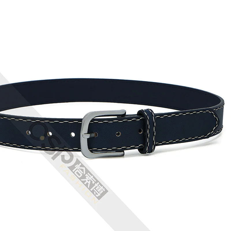 Children's belt on both sides of the stitch design belt