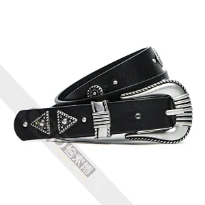 Classic Waist Belt Studded Western Belt
