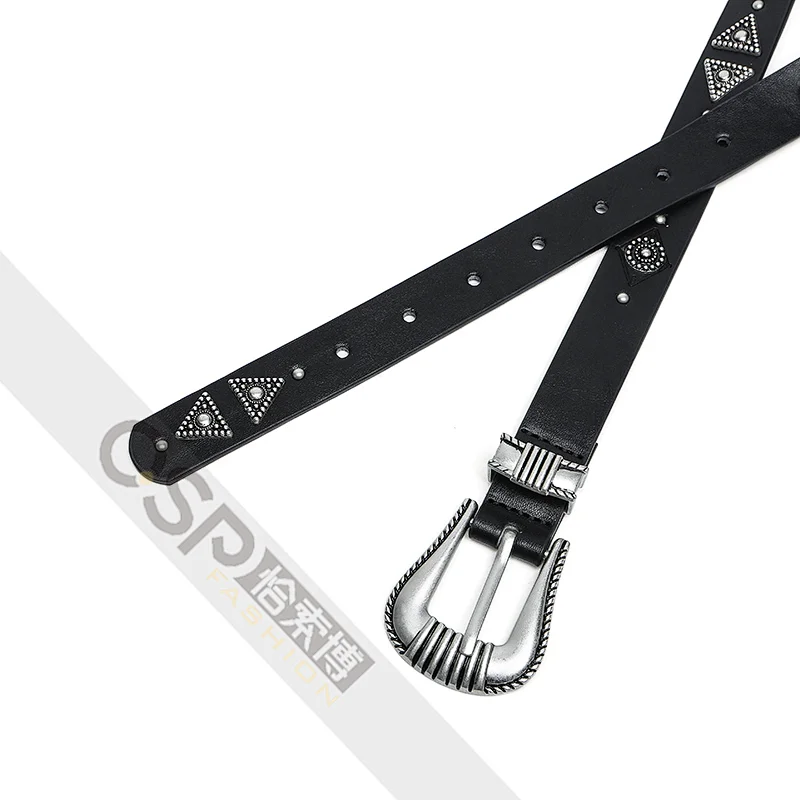 Classic Waist Belt Studded Western Belt