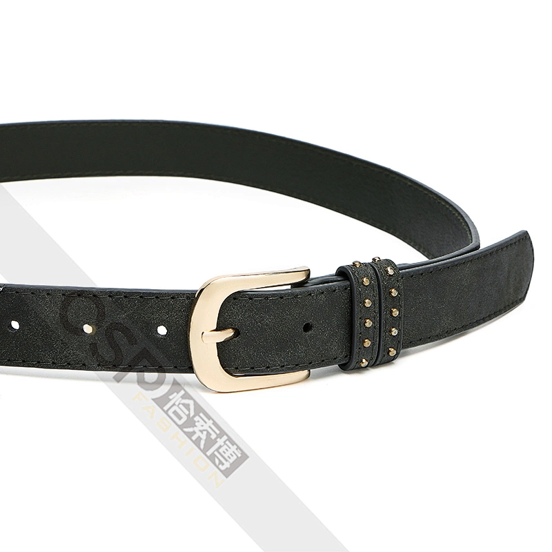 Ladies' jeans belt snake Pu belt,loop with rivet,Snakeskin Print Belt