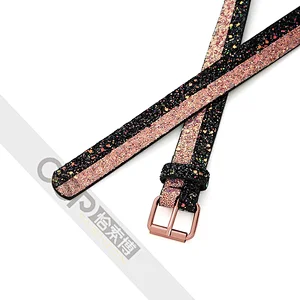 Fashion Casual Kid Belt,kid's glitter metallic belt
