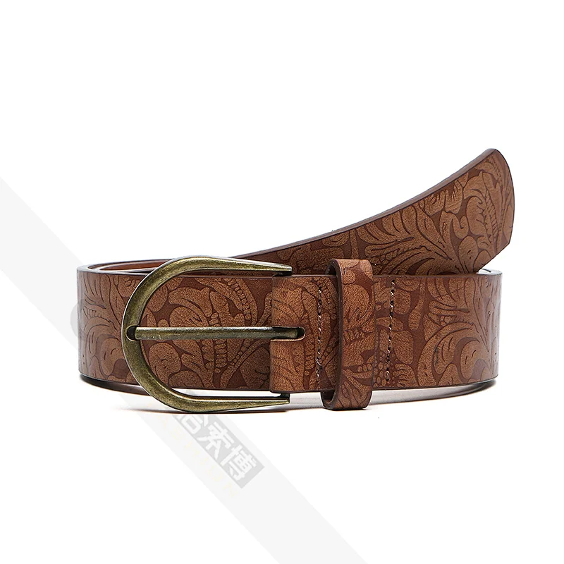 Lady Casual Design Belt  Embossed belt for Jeans Dresses