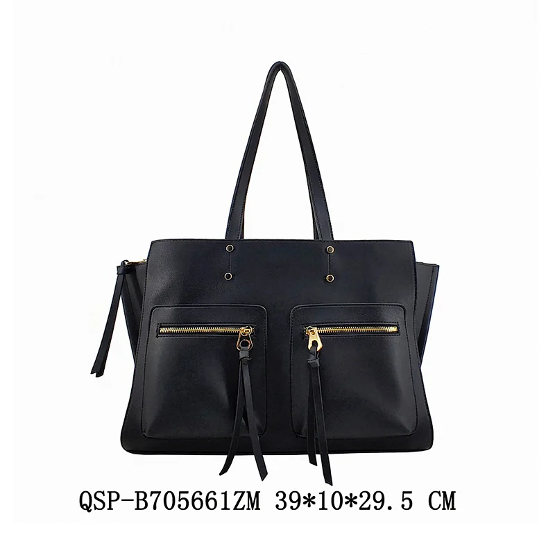 Shoulder Zipper Pocket Women Ladies Hand bags Rivet Toe Handbags