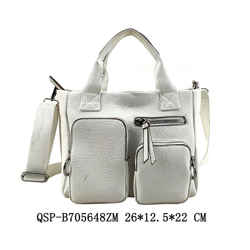 White Pokect PU Lady Women Handbags Shoulder Crossbody Handbags