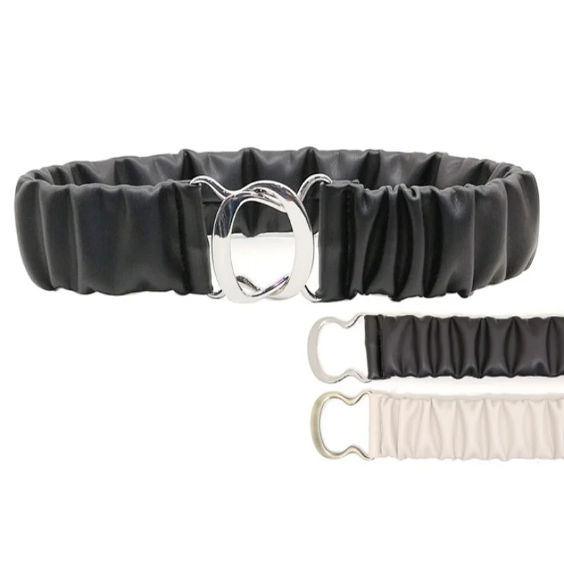 Women Belt Skinny Elastic Waist Belts for Ladies Dresses Pants