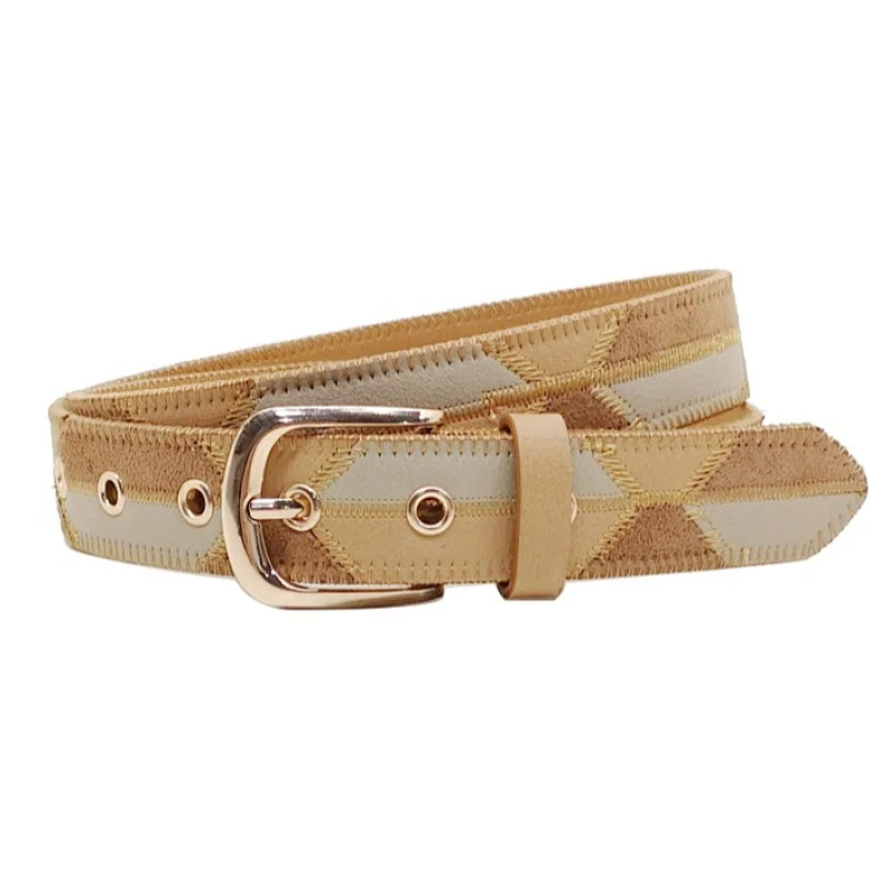 Ladies' patchwork belt