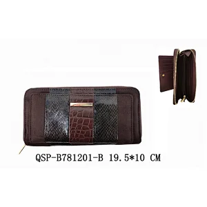 Brown Snake Crocodile Long Women Designer Purses Out Pocketes Ladies Wallets