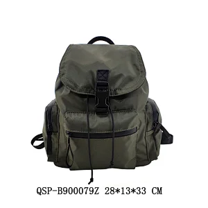 Polyester Bag for Man String Zipper Casual Weekend Travel Backpack