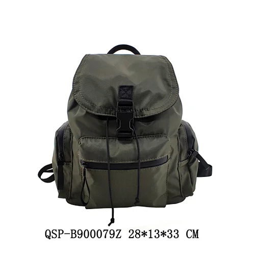 Polyester Bag for Man String Zipper Casual Weekend Travel Backpack