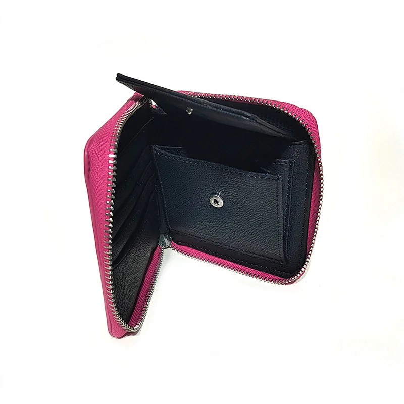 PP Woven PU Multi Color Teen Fashion Trendy Colorful Young Women Girls Wallets