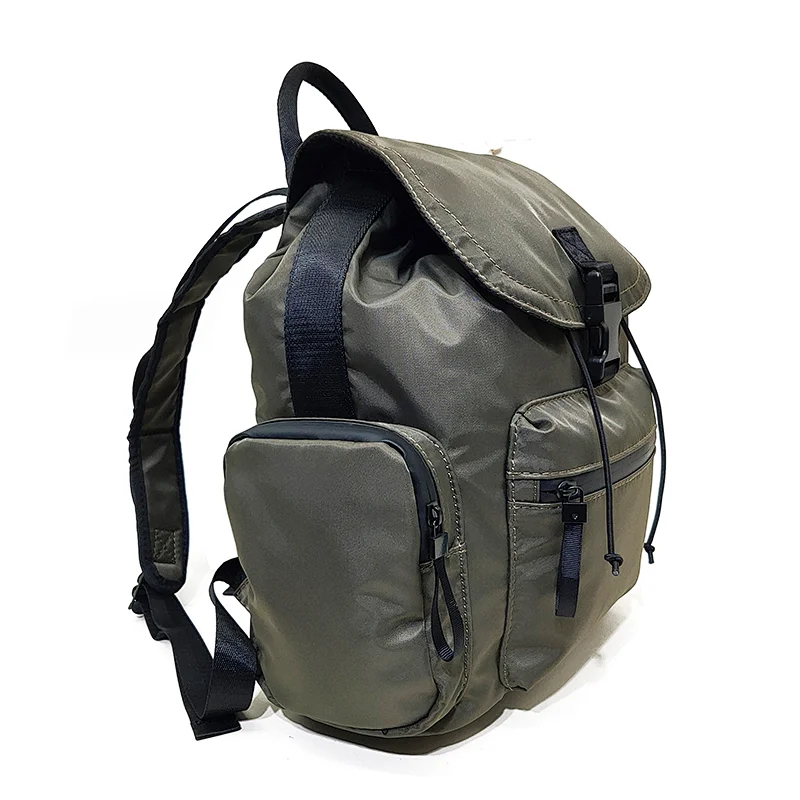 Polyester Bag for Man String Zipper Casual Weekend Travel Backpack