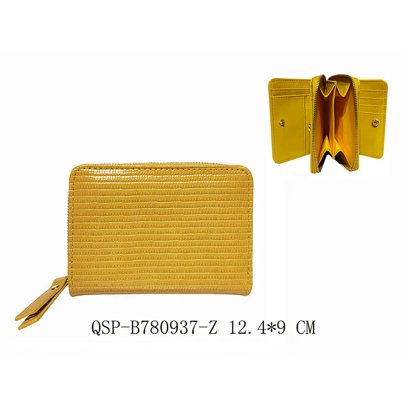 Yellow Lizard Ladies Cute Fashion Girls Zipper Women Purses Designer Wallets