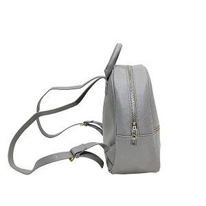 Saffiano Ladies Women Fashion PU Designer Bag Laptop Zipper Backpack