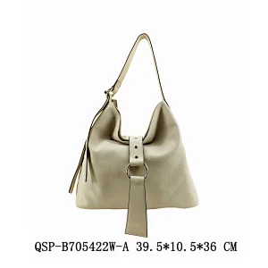 Ivory White Good Shape Ladies Hasp Handmade OEM Hobo Bag Tote Bag