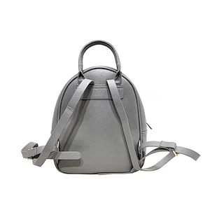 Saffiano Ladies Women Fashion PU Designer Bag Laptop Zipper Backpack