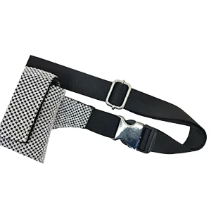 Shiny Glass Customized  Beautiful Waist Bag for Girl Ladies Women Magnet Button Belt Bag