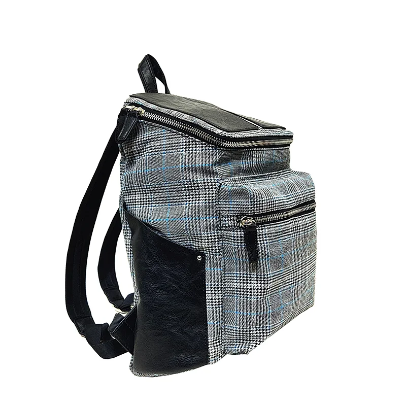 Women Ladies Laptop Bag Houndstooth Fashion Designer Trending Backpack