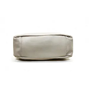 White Elegant Beauty Bowl Bowlknot Wrinkle Ladies Women Handbags