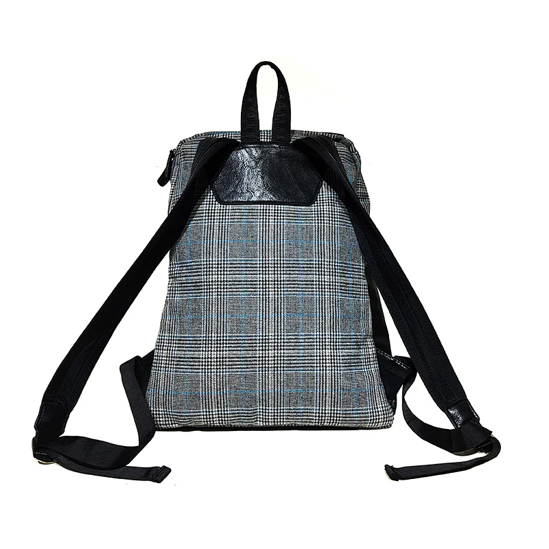 Women Ladies Laptop Bag Houndstooth Fashion Designer Trending Backpack