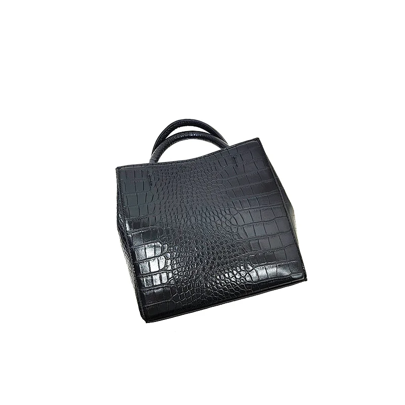 Black Crocodile  High End Ladies Bag with handle for Woman Chain Crossbody  Bag
