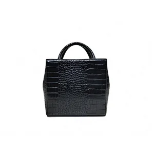 Black Crocodile  High End Ladies Bag with handle for Woman Chain Crossbody  Bag