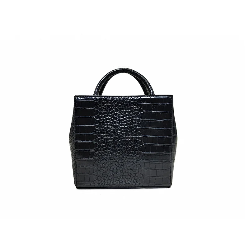 Black Crocodile  High End Ladies Bag with handle for Woman Chain Crossbody  Bag