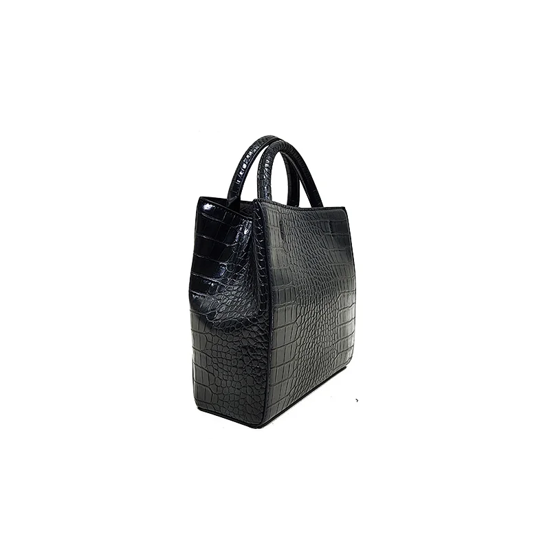 Black Crocodile  High End Ladies Bag with handle for Woman Chain Crossbody  Bag
