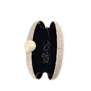 Woman clutch PP Straw Natural Round Elegant Evening Bags
