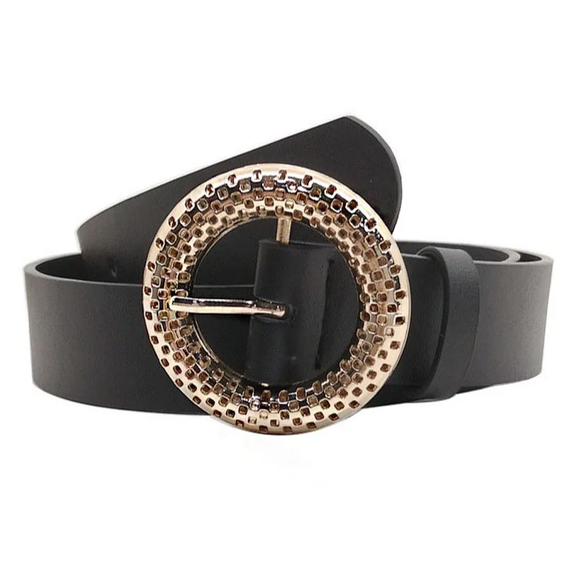Ladies fashion day buckle personality wide belt